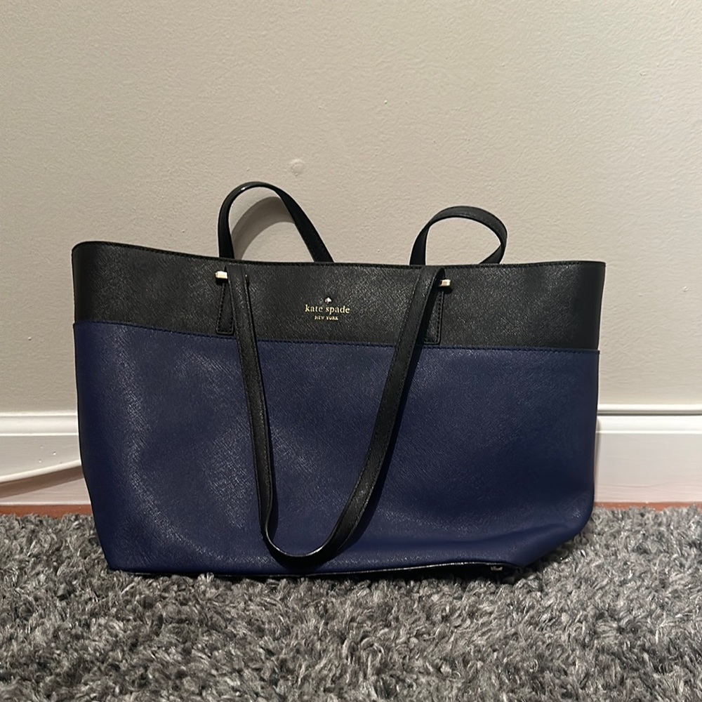 Kate Spade Navy and black tote